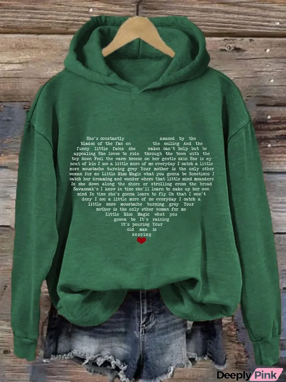 Women's Little Miss Magic Print Casual Hooded Sweatshirt
