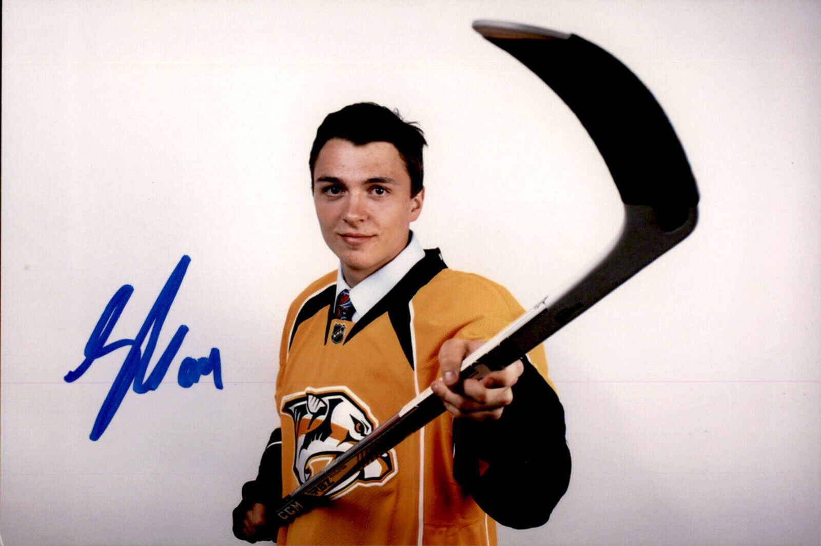 Samuel Girard SIGNED 4x6 Photo Poster painting NASHVILLE PREDATORS / COLORADO AVALANCHE #2