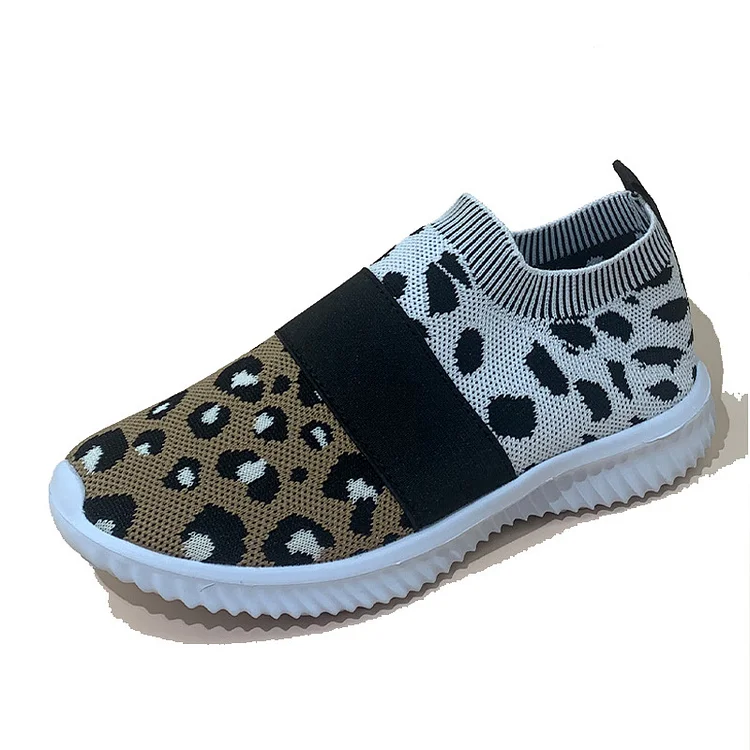 Leopard Slip On Running Shoes  Stunahome.com