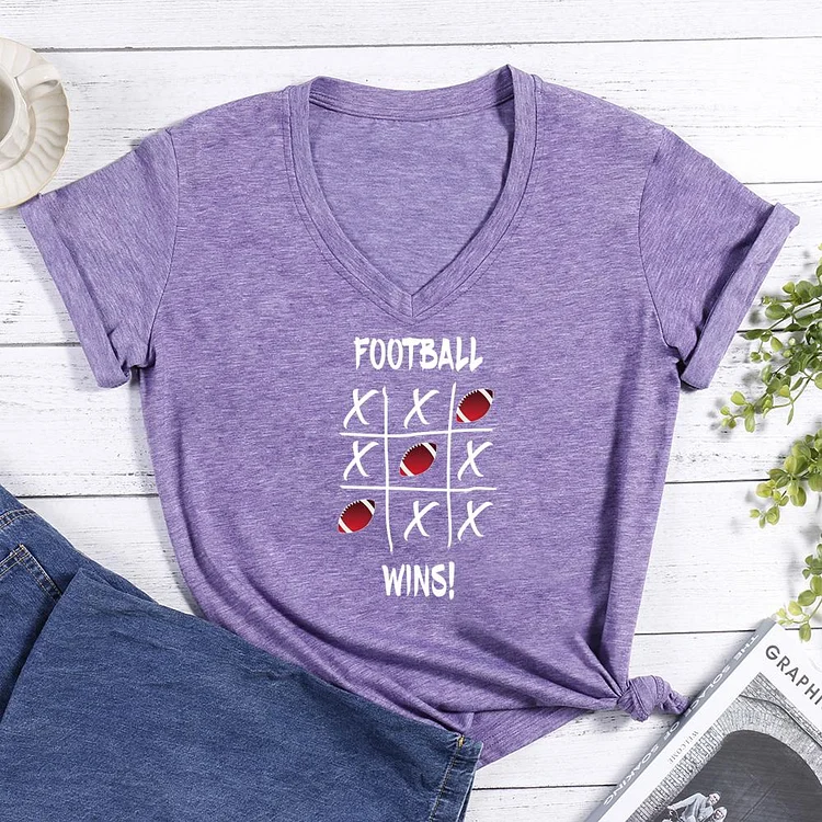 American Football Wins? V-neck T Shirt-Annaletters