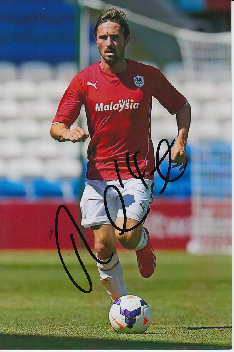 CARDIFF CITY HAND SIGNED TOMMY SMITH 6X4 Photo Poster painting 1.