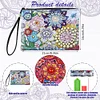 DIY Diamond Art Cosmetic Bag Flowers PU Women Clutch Kit