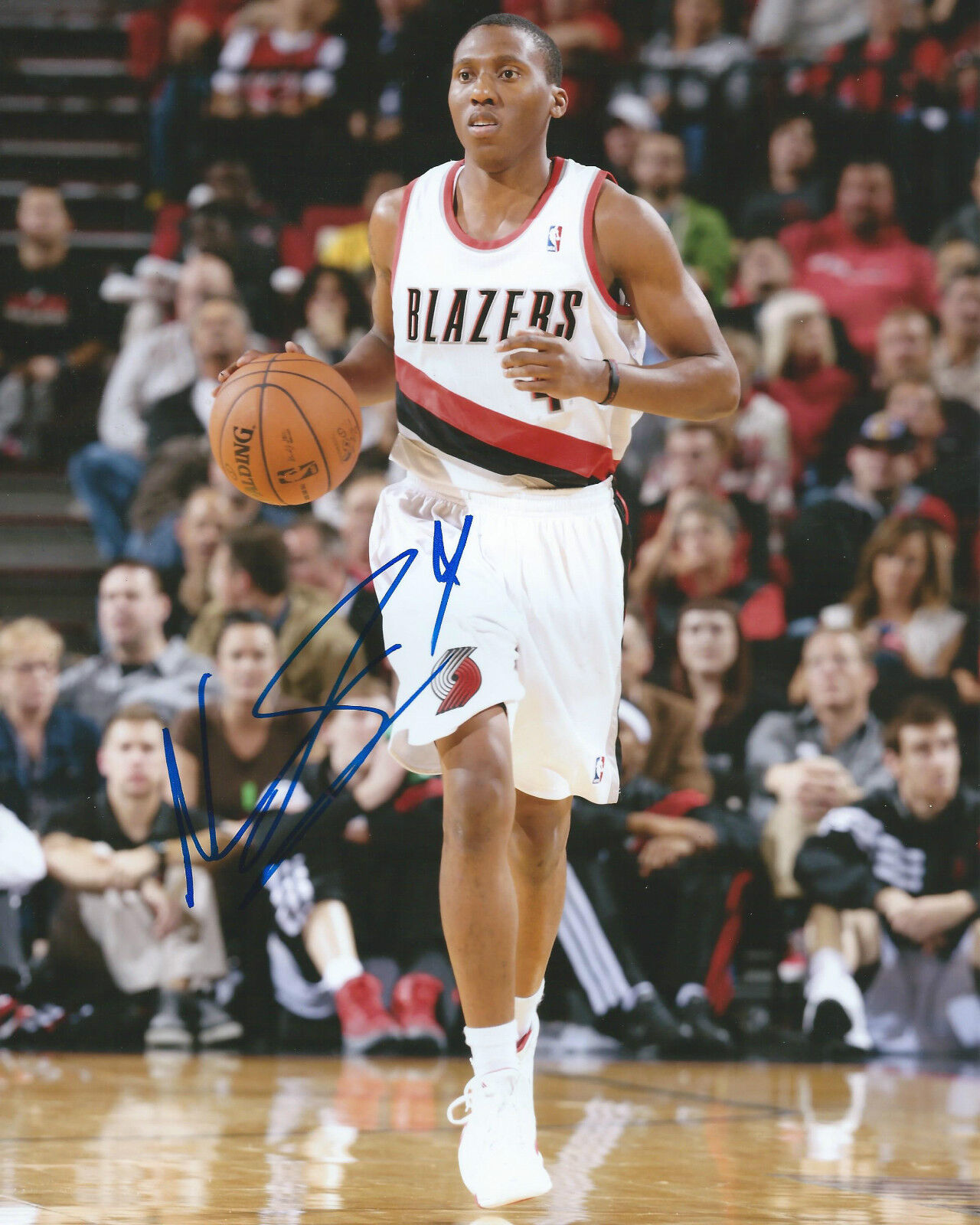 Nolan Smith *PORTLAND TRAILBLAZERS* Signed 8x10 Photo Poster painting NS1 COA GFA