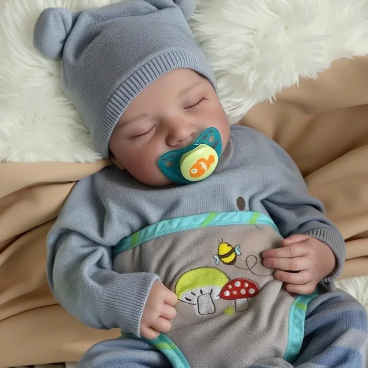 Rsgdolls RSG 17 inch Reborn Baby Dolls Newborn baby Boy Doll Soft Body with Accessories Gift Box：Realistic Reborn Baby Dolls By Rsgdolls®