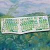 PIIFOX Green Filed Side-printed OEM Profile Keycap Set