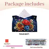 Diamond Painting Red Roses PU Leather Tissue Box for Napkin Holder