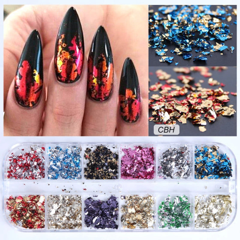 Nail Sequ Glitter Online Red Hot Boxed Nail Glitter Gathered Aurora Laser Sequ Boxed