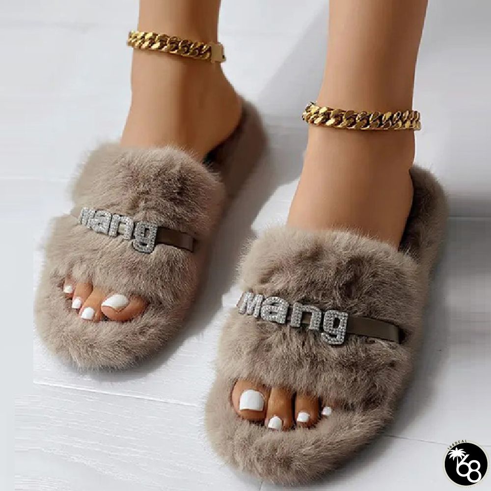 Khaki Casual Living Patchwork Round Keep Warm Comfortable Shoes  | 168DEAL