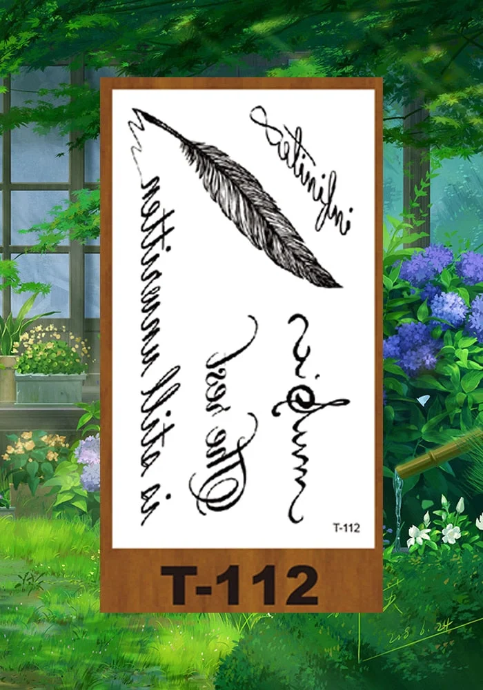 Drop Shipping Small Temporary Tattoo Sticker Small Pattern Rose Flower Owl Swallow Girl Kid Arm Abdomen Neck Ankles Art Tatoo