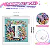 Butterfly Flower T 5D Partial Drill DIY Diamond Painting Kit 30*30cm