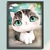 Bead Embroidery - Partial Printed 9CT Cartoon Cat(39x30 CM)