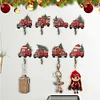 8Pcs Diamond Painting Christmas Little Red Car Hanging Hooks