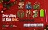 6PCS Stocking and Gift Pack DIY Pearl Diamond Painting Christmas Fridge Magnets, Sparkling Rhinestone Refrigerator Magnet Craft Kit for Home Decor & Gifts