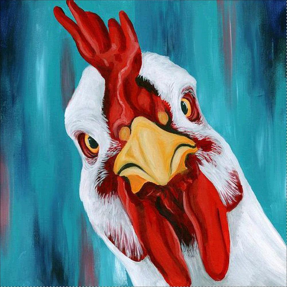 

Rooster - Round Drill Diamond Painting - 30x30cm, 501 Original
