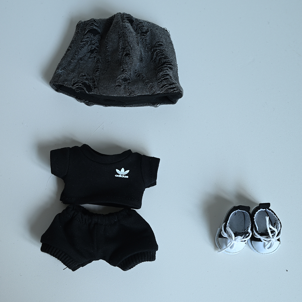 Labubu Clothes LV Distressed Hat Style