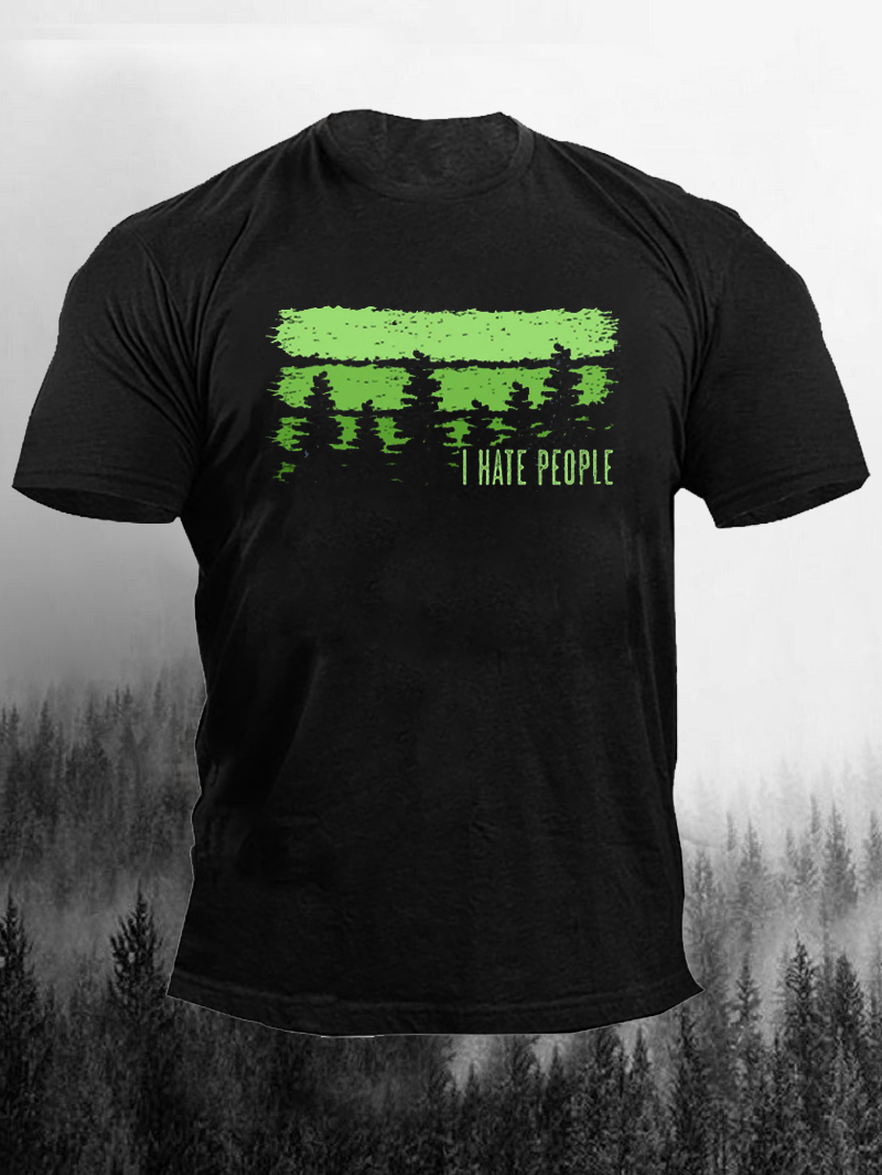 I Hate People Printed Men's T-Shirt