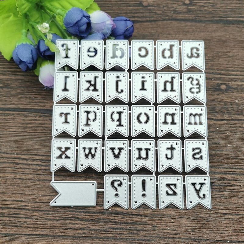 Mold Letter symbol banner Metal Cutting Dies Stencils For DIY Scrapbooking Decorative Embossing Handcraft Die Cutting Template