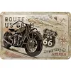 (Multi Style)Moto Vintage - Panneaux en &eacute;tain m&eacute;tallique(20*30cm/30*40cm)