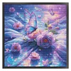 (US Only)Butterfly Print Cross Stitch Kit 75x75cm DIY 14CT Egyptian Cotton Embroidery Art