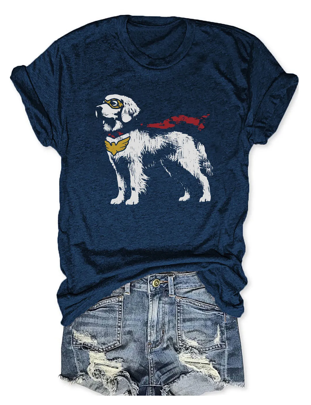 Golden Retriever Superhero T-shirt