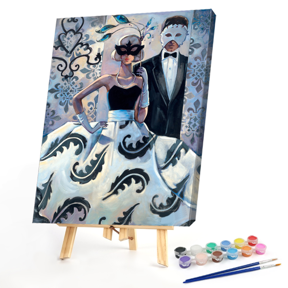 

40*50CM - Paint By Numbers - Big Dress Girl, 501 Original