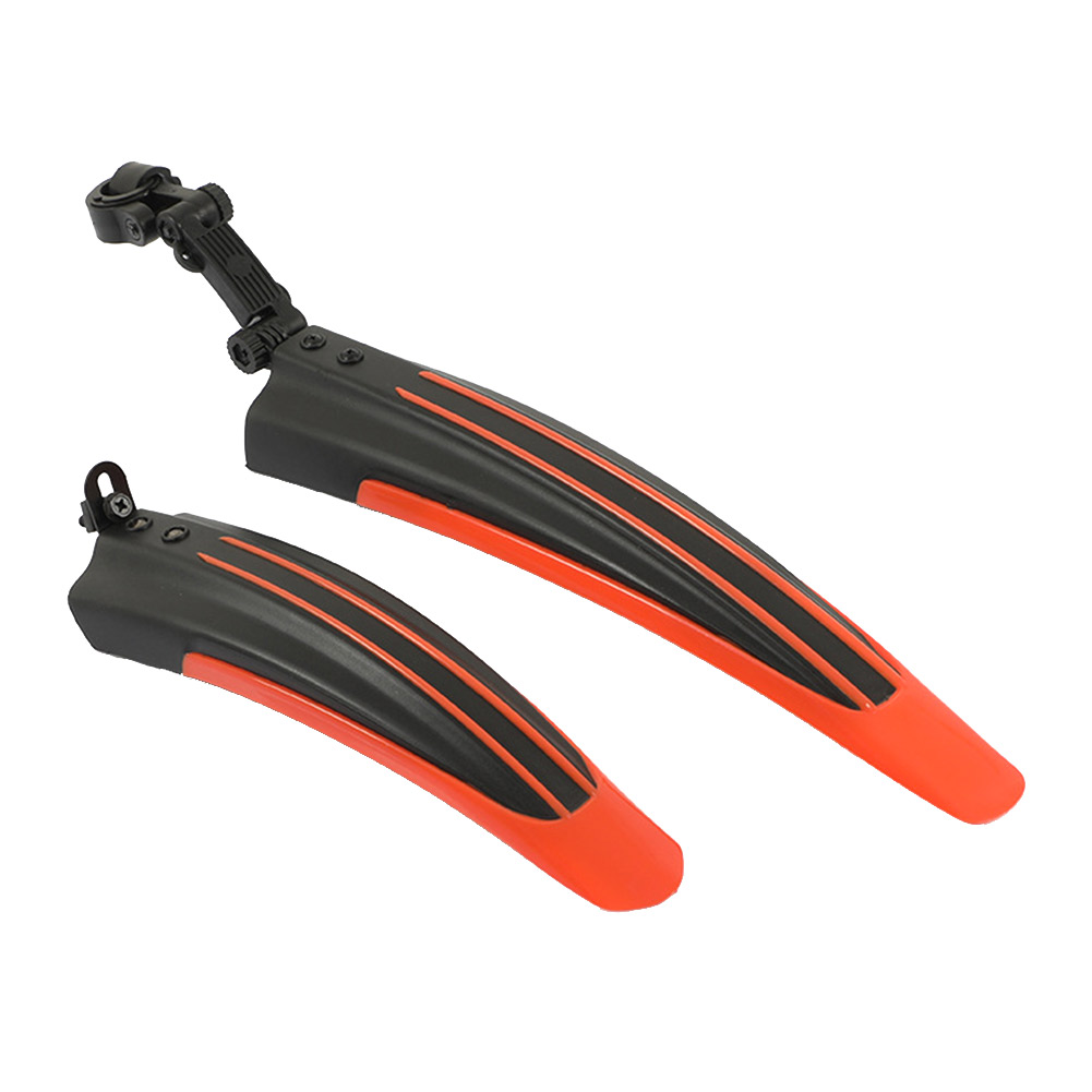 

2x MTB Bicycle Splash Fender Guard Rear Front Mudguard for 20-26 inch Bike, Orange, 501 Original