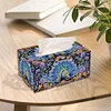 Diamond Painting Tissue Box Kits Decorative Rhinestone Craft Kit (Peacock)