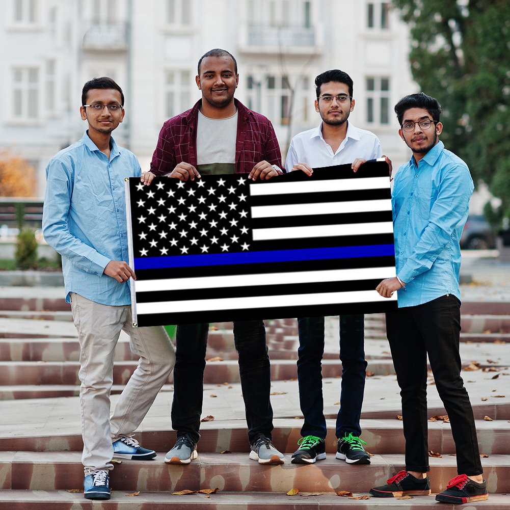 

150x90cm American Law Enforcement Banner Flag Thin Striped Stars USA Flag, 501 Original