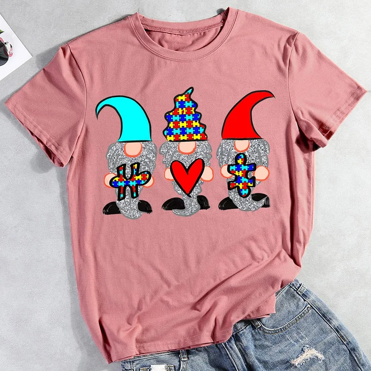 Autism Awareness Gnomes T-shirt Tee -011342