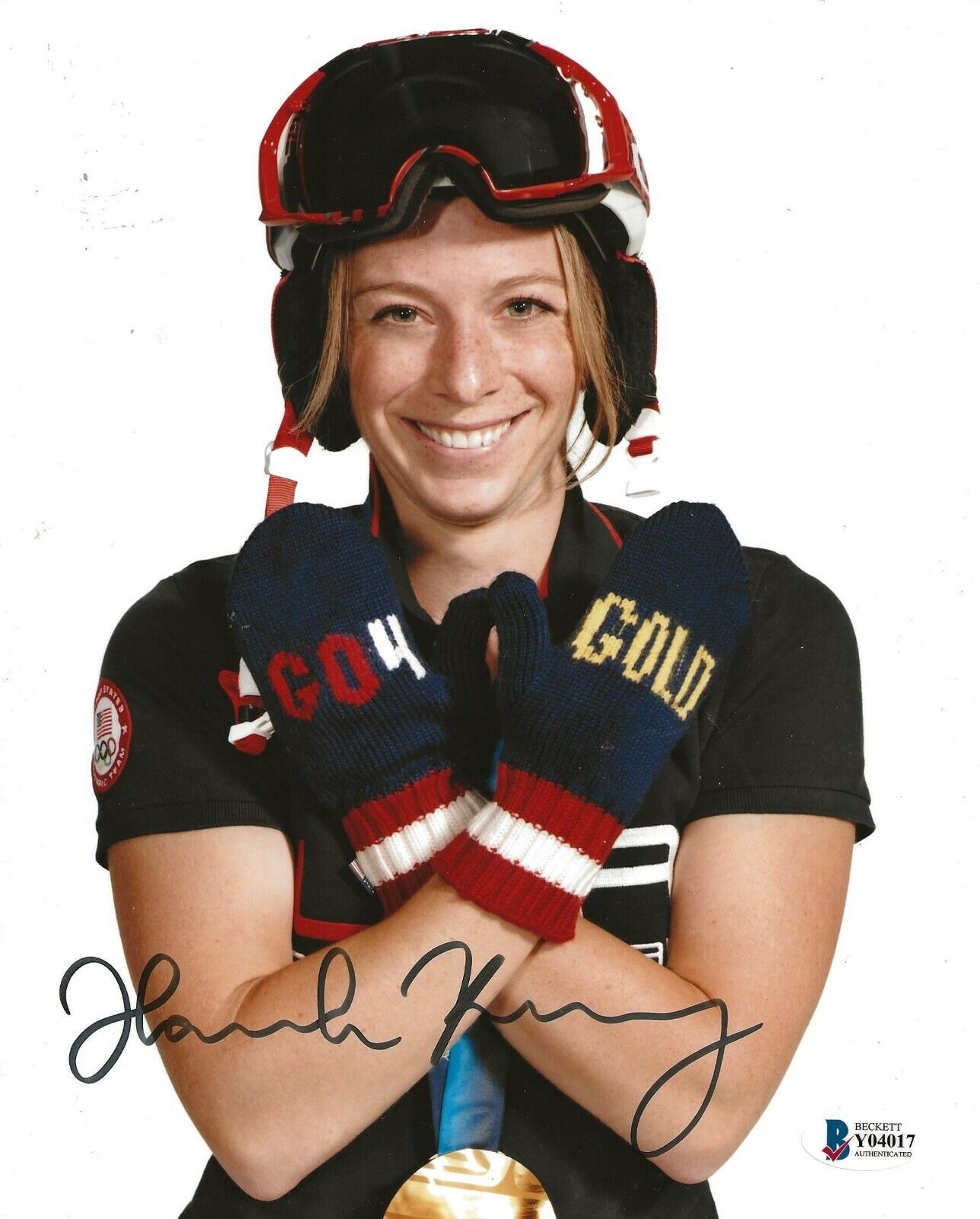 Hannah Kearney USA Gold Olympic Skier signed 8x10 Photo Poster painting autographed 2 Beckett