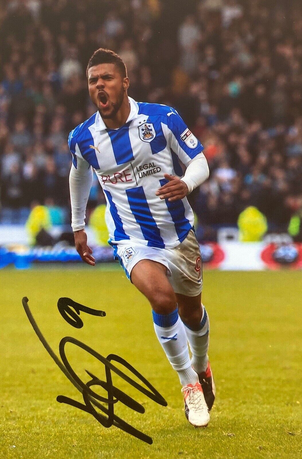 Elias Kachunga Genuine Hand Signed 6X4 Photo Poster painting - Huddersfield Town 7