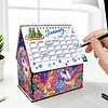 DIY Diamond Painting Special Shape Desktop Cabin Calendar Organizer Box Kit(Unicorn)
