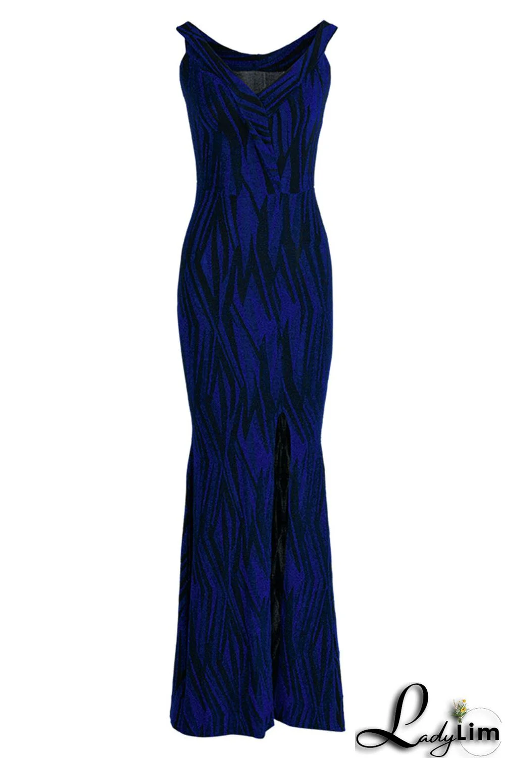 Gold Sexy Patchwork Off the Shoulder Off The Shoulder Dresses