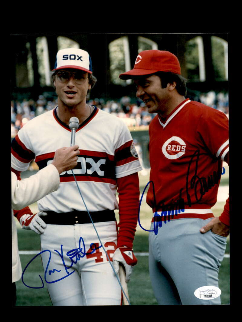 Johnny Bench Ron Kittle JSA Coa Signed 8x10 Photo Poster painting Autograph