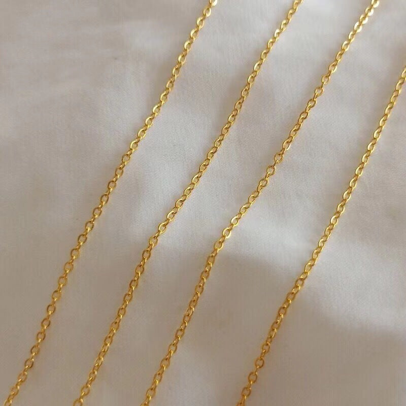 Korean Letter Titanium Steel Chain Necklaces3