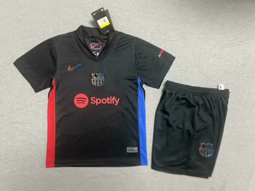 24/25 Barcelona Away Kids Kit Football jersey Thai Quality
