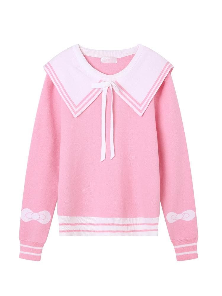 Pink/Yellow/White Sweet Wings Sweater Dress SP14609