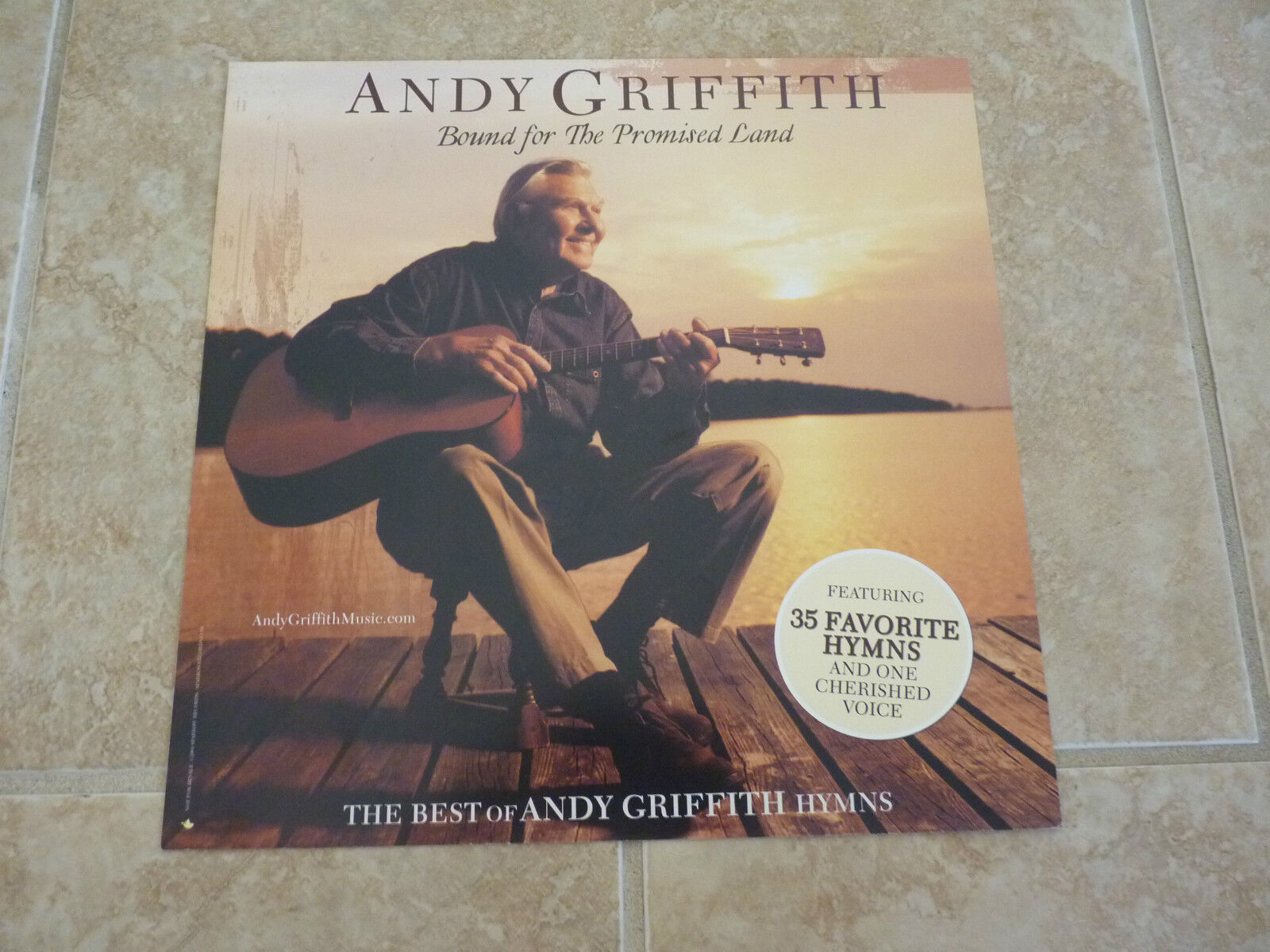 Andy Griffith Bound for Promised Land Promo Lp Poster Photo Poster painting Flat 12x12