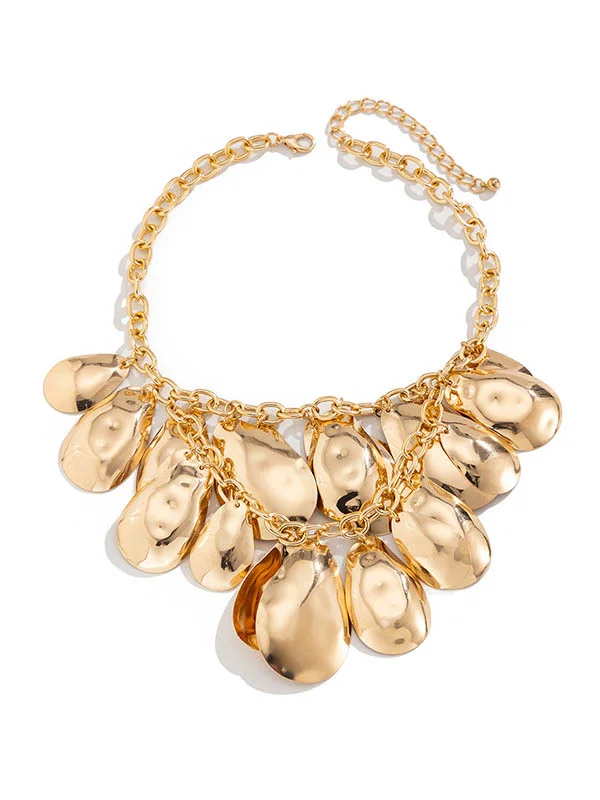 Solid Color Chains Necklaces Accessories