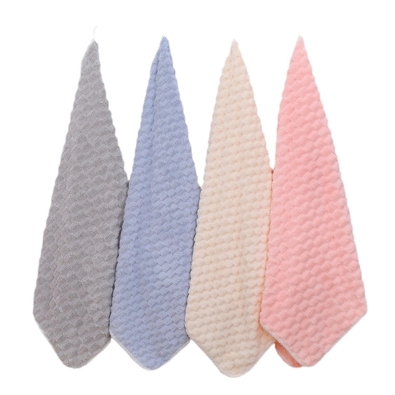Cloud Lattice Towel Bath Towel Hair Drying Hat Shower Cap Women’s Household Water Absorbent Quick-drying Hair-free Thickened Wearable Bath