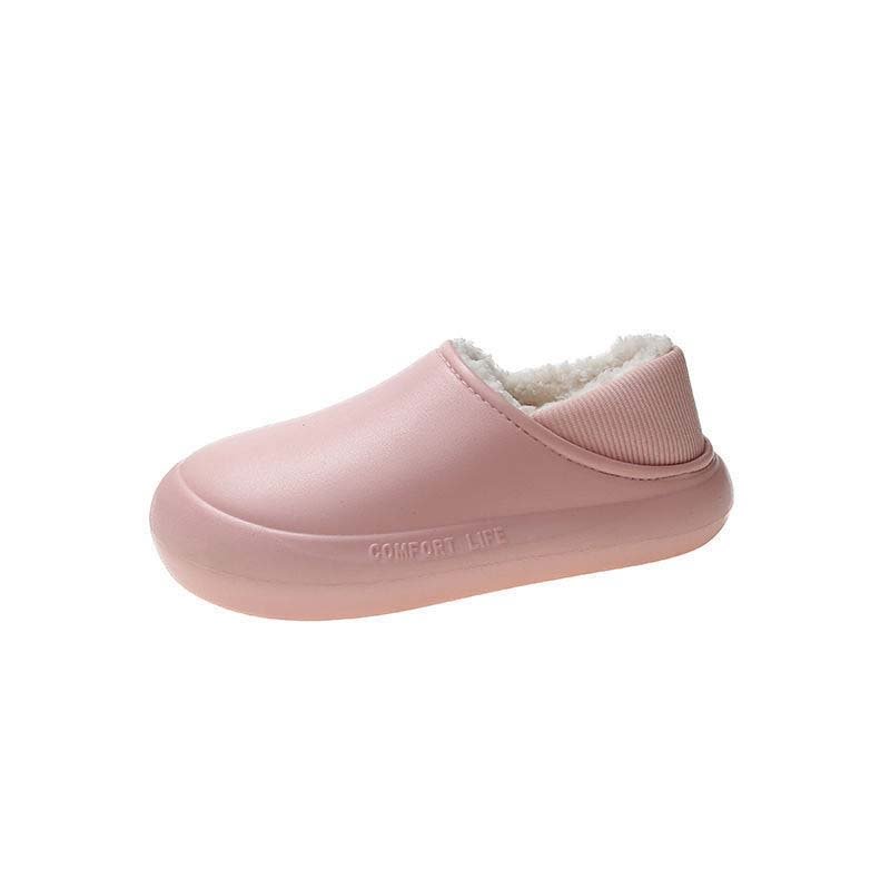 Letclo™ Winter Indoor Non-slip Warm Waterproof Thick-soled Slippers letclo Letclo