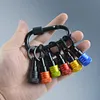 6pcs/Set 1/4 Inch Hex Shank Screwdriver Bits Holder Keychain Portable Hand Tool