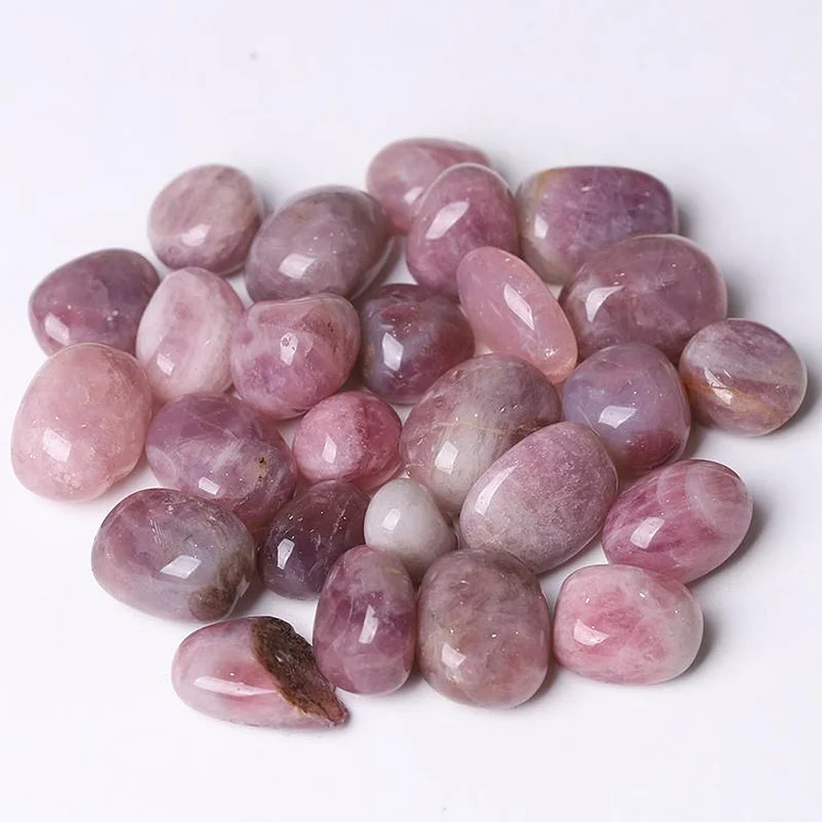 0.1kg 20-30cm Purple Rose Quartz tumbled stone