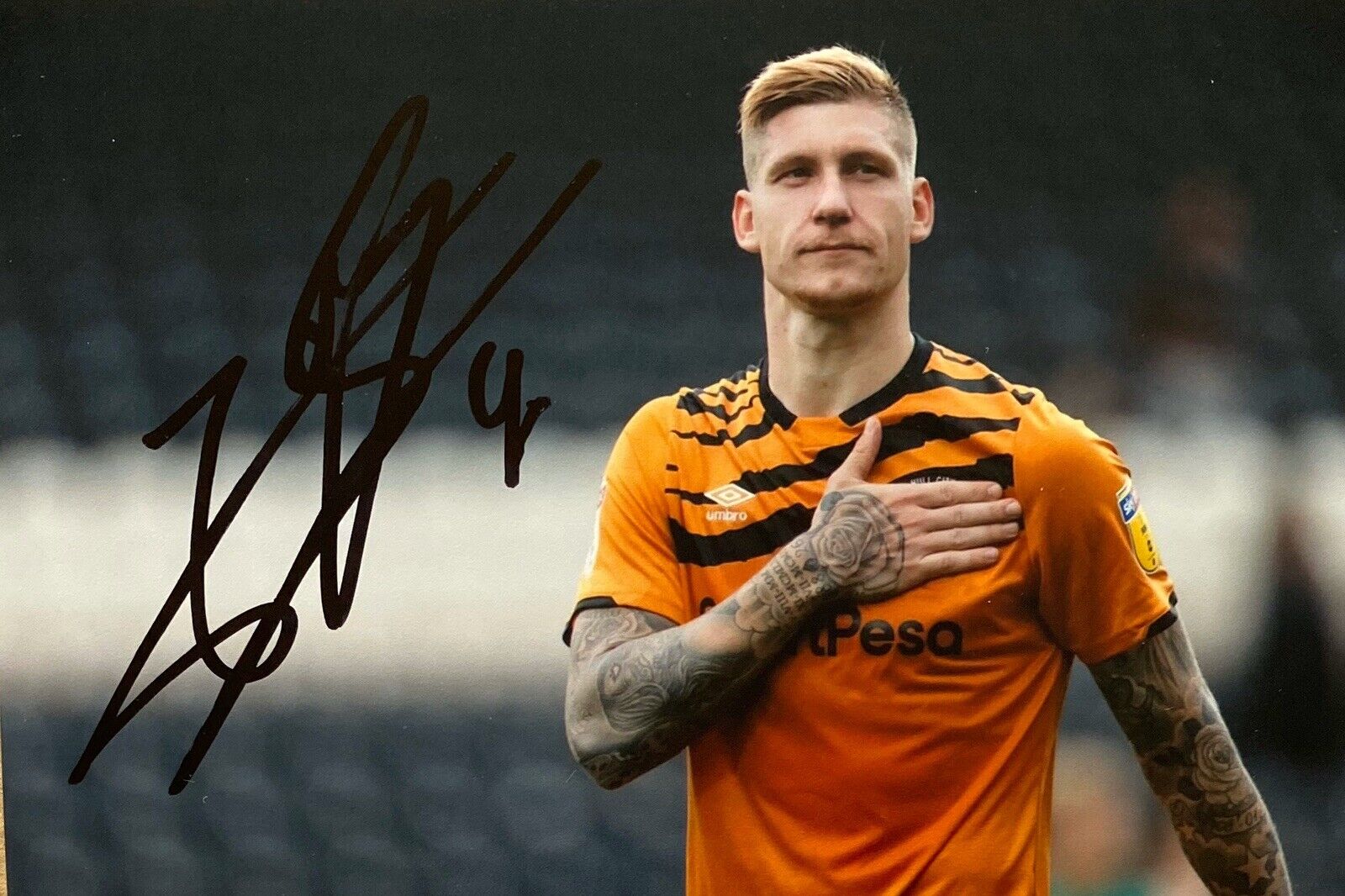 Jordy de Wijs Genuine Hand Signed 6X4 Photo Poster painting - Hull City