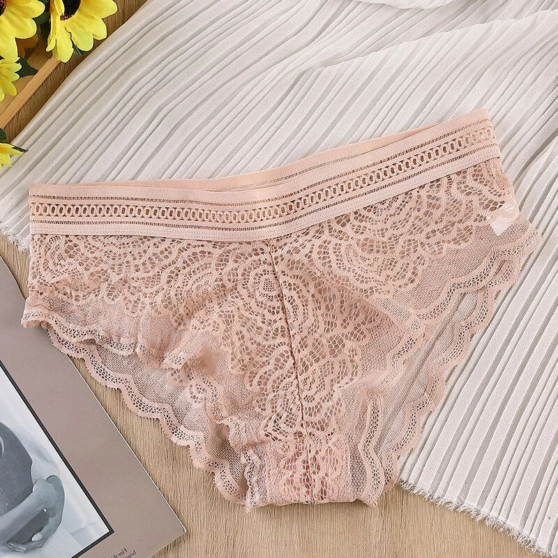 Sexy lace underwear women transparent panties ladies seamless panties sexy women underwear