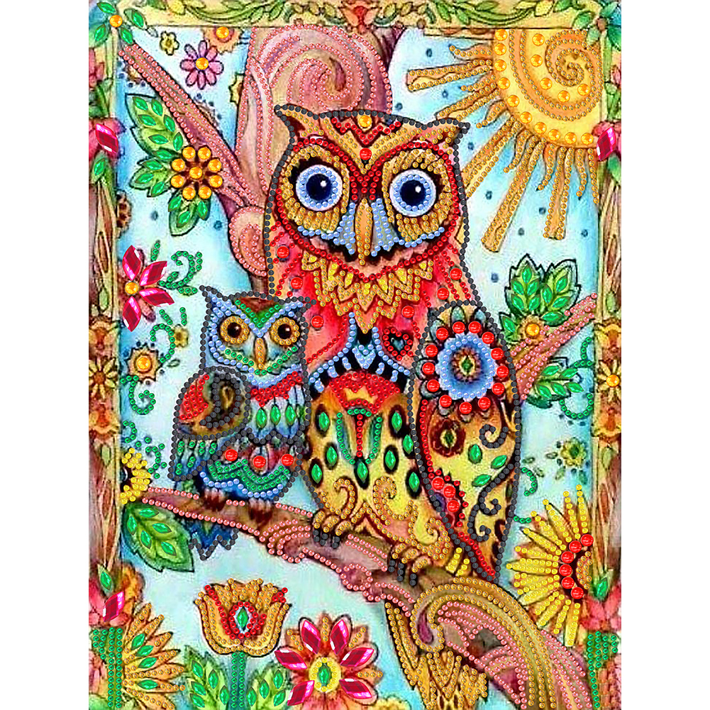

Owl - Special Shaped Diamond Painting - 30*40CM, 501 Original