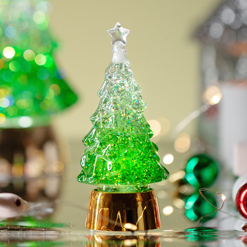 [🔥Limited Time Offer🔥]Glowing Glass Christmas Tree 🌲Christmas Decoration