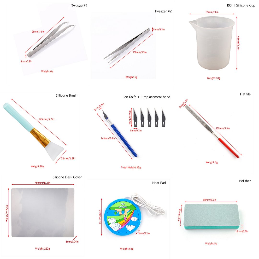 Resin DIY Basic Tools & Supplies Kit