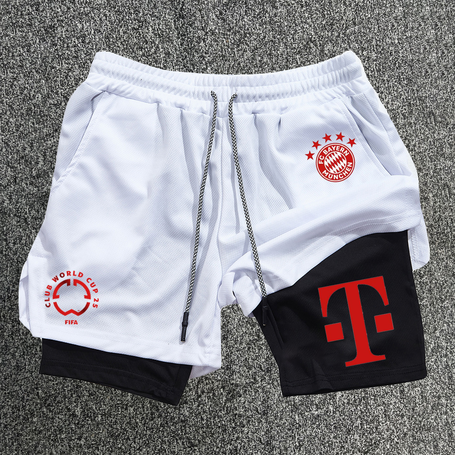 Casual Football Print Training Shorts / TECHWEAR CLUB / Techwear