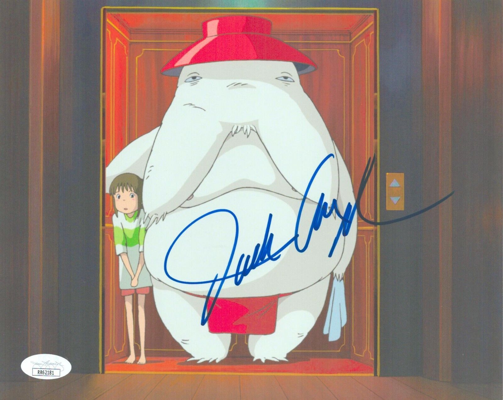 Jack Angel Signed 8x10 Spirited Away Radish Spirit Authentic Autograph JSA COA